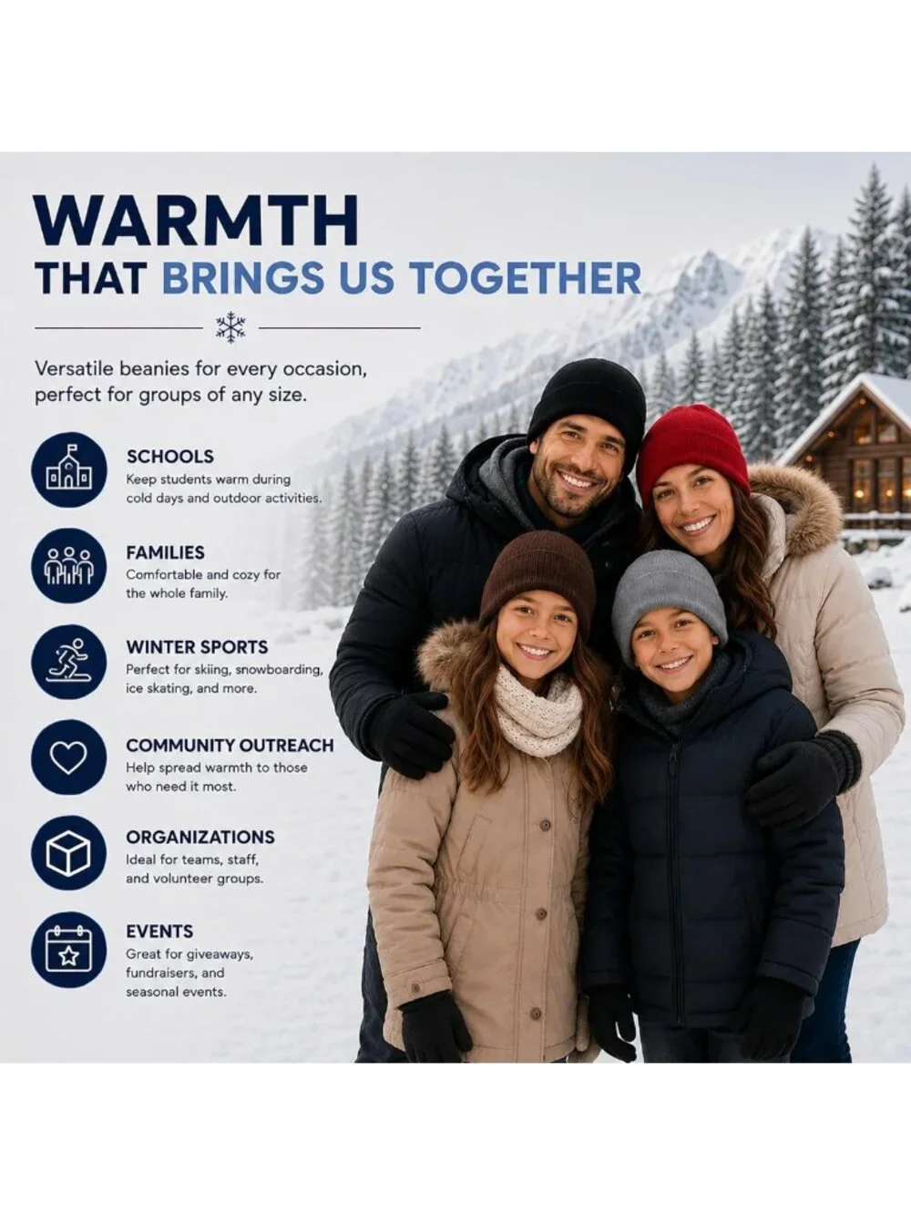 Cozy 12-Pack Winter Beanie Hats for Men & Women, Warm Knitted Cuffed Caps